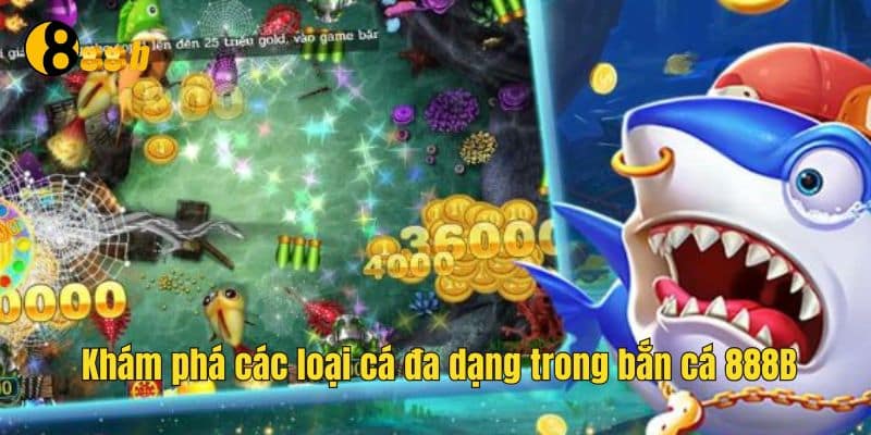 Bắn cá 888B - Thế Giới Bắn Cá Đổi Thưởng Xu Thật Cực Hot 4 Nhiều loại cá đa dạng để người chơi bắn thưởng